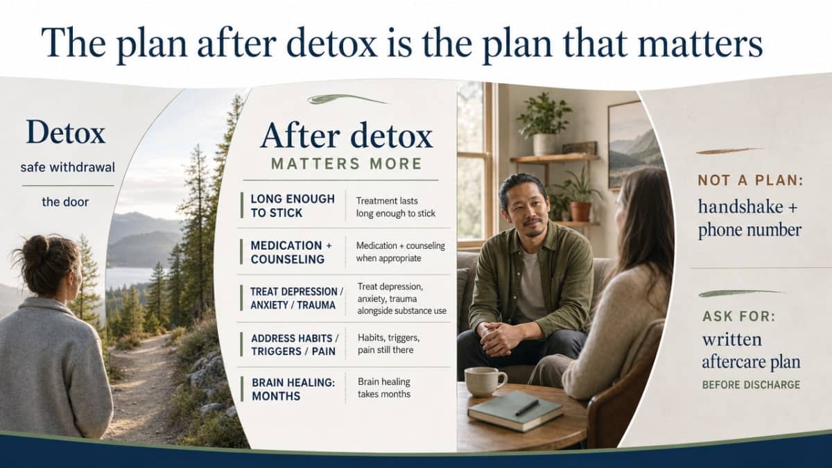 Visualize the components of a written aftercare plan described in this section so parents know exactly what to ask for before discharge