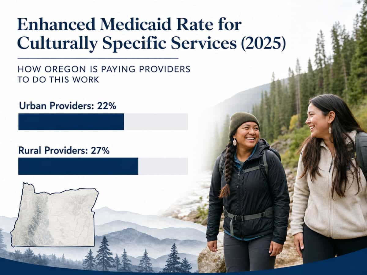 Chart showing Enhanced Medicaid Rate for Culturally Specific Services (2025)
