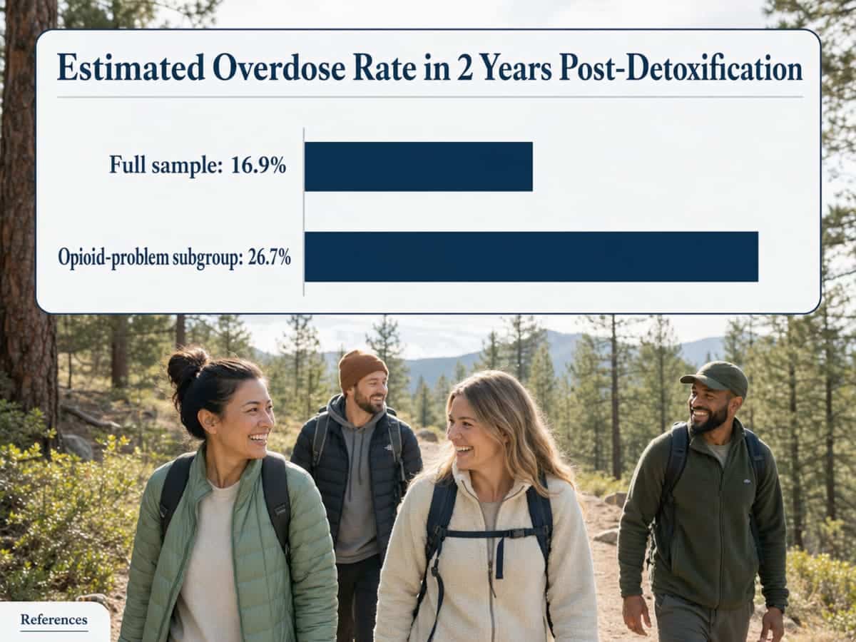 Chart showing Estimated Overdose Rate in 2 Years Post-Detoxification